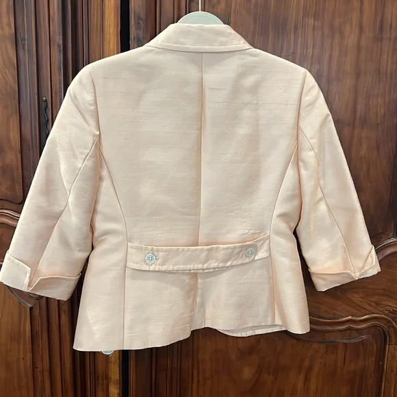Talbots 3/4 sleeve silk & wool blend blazer NWT